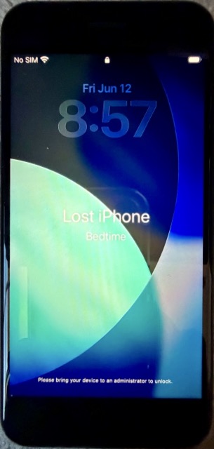 iPhone Locked Down in Lost Mode